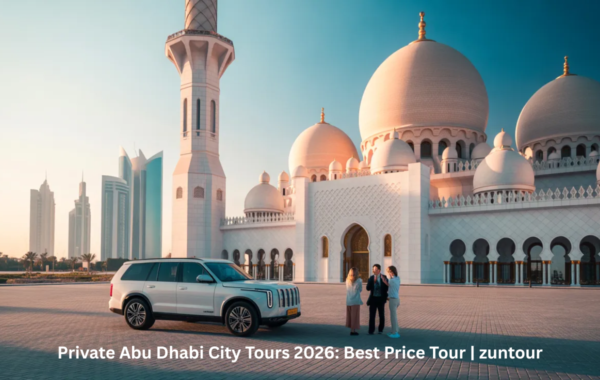 Private Abu Dhabi City Tours with Sheikh Zayed Grand Mosque and luxury vehicle