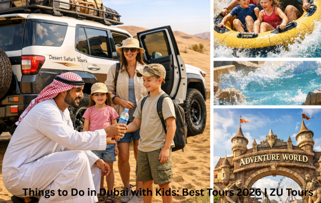 Dubai family tour packages including desert safari and theme parks