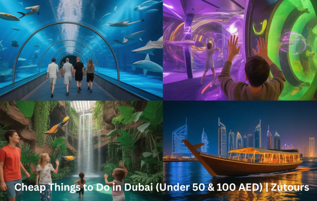 Cheap Things to do in Dubai under 100 AED including Aquarium and dhow cruise