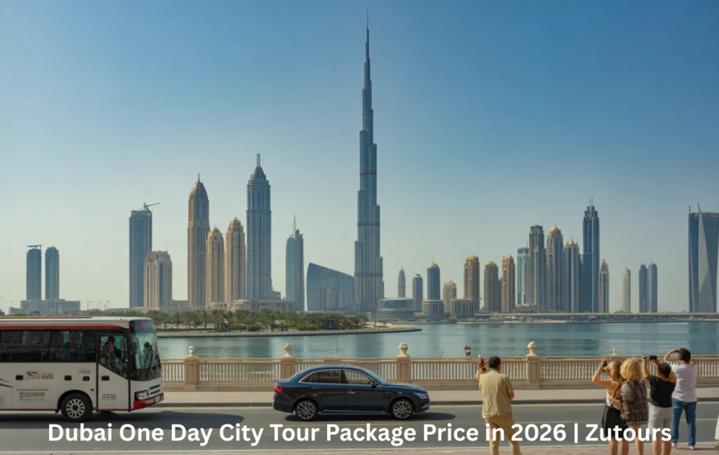 Dubai one day city tour package covering Burj Khalifa, Marina and Palm Jumeirah