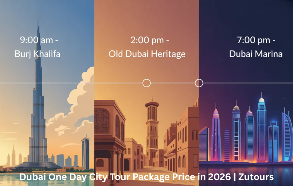 Dubai one day tour itinerary from morning to evening