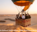 Hot air balloon sunrise over Dubai desert with passengers | zutours