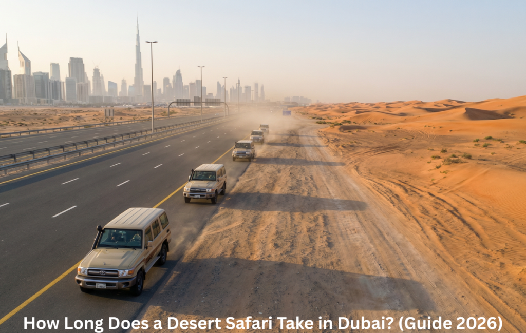 How long does a desert safari take from Dubai city travel time