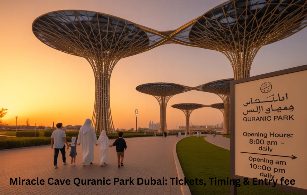 Quranic Park Dubai evening view during visiting hours