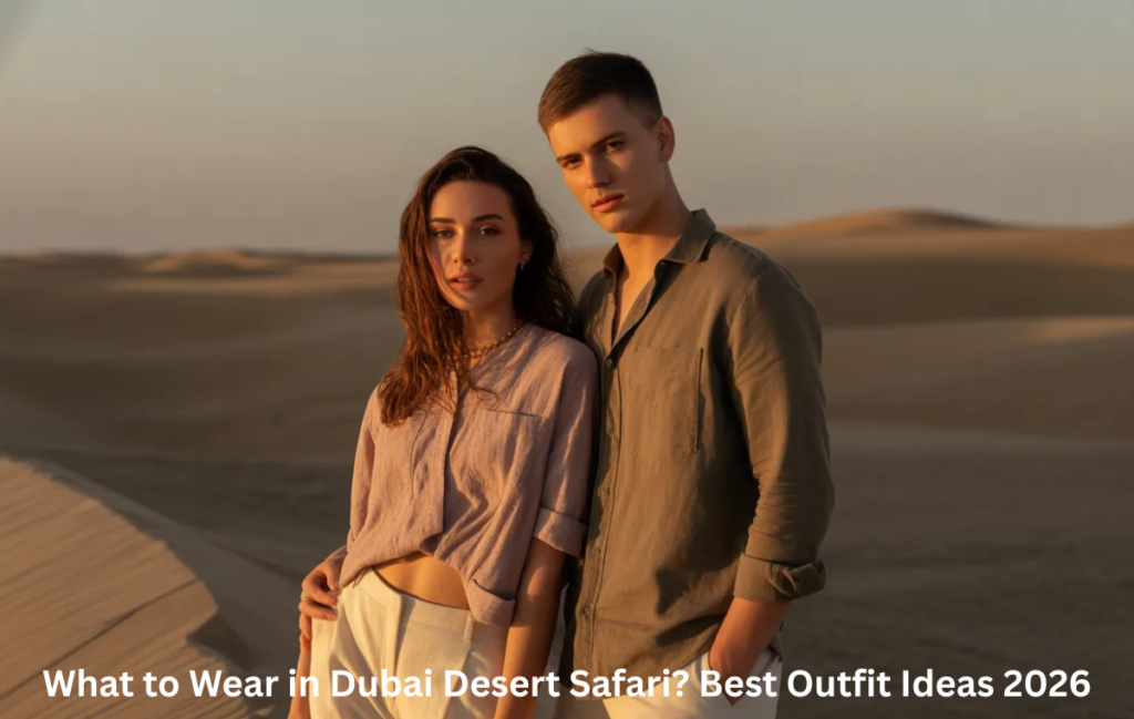 Stylish desert safari outfit inspiration Dubai