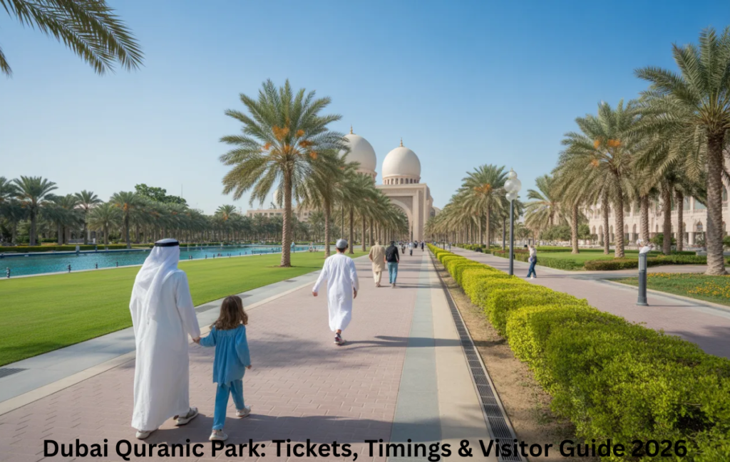 Quranic Park Dubai gardens and walking trails