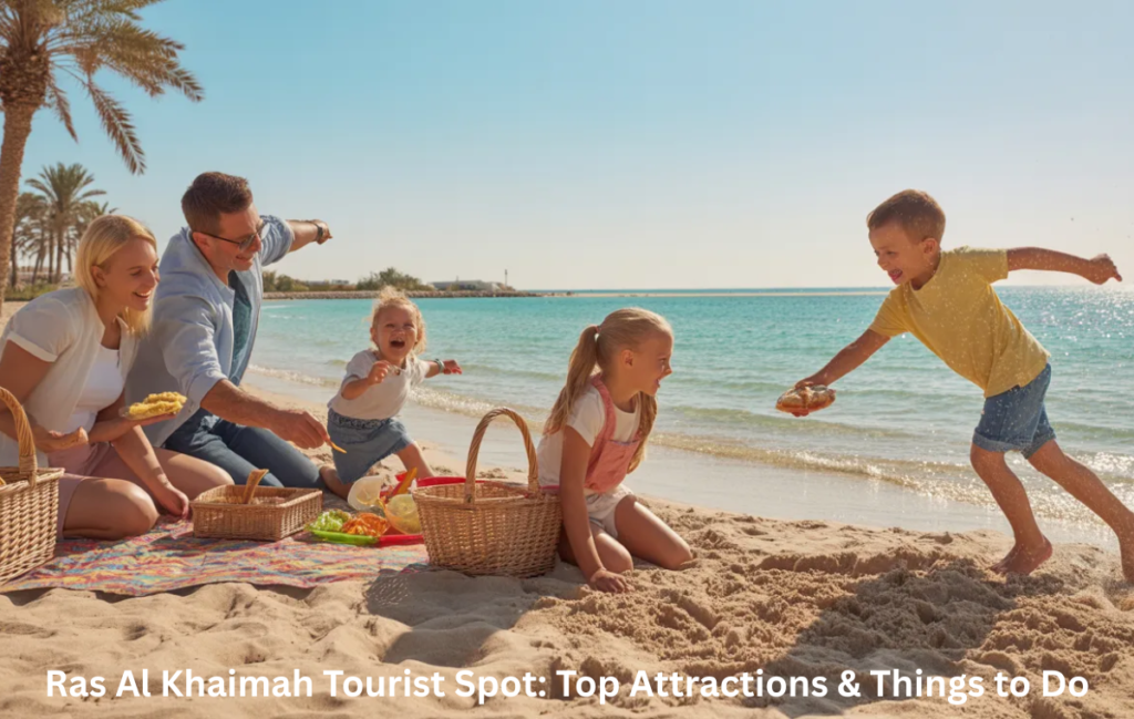 Places to visit in Ras Al Khaimah with family including Flamingo Beach