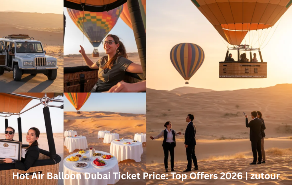What is included in a Dubai hot air balloon ride