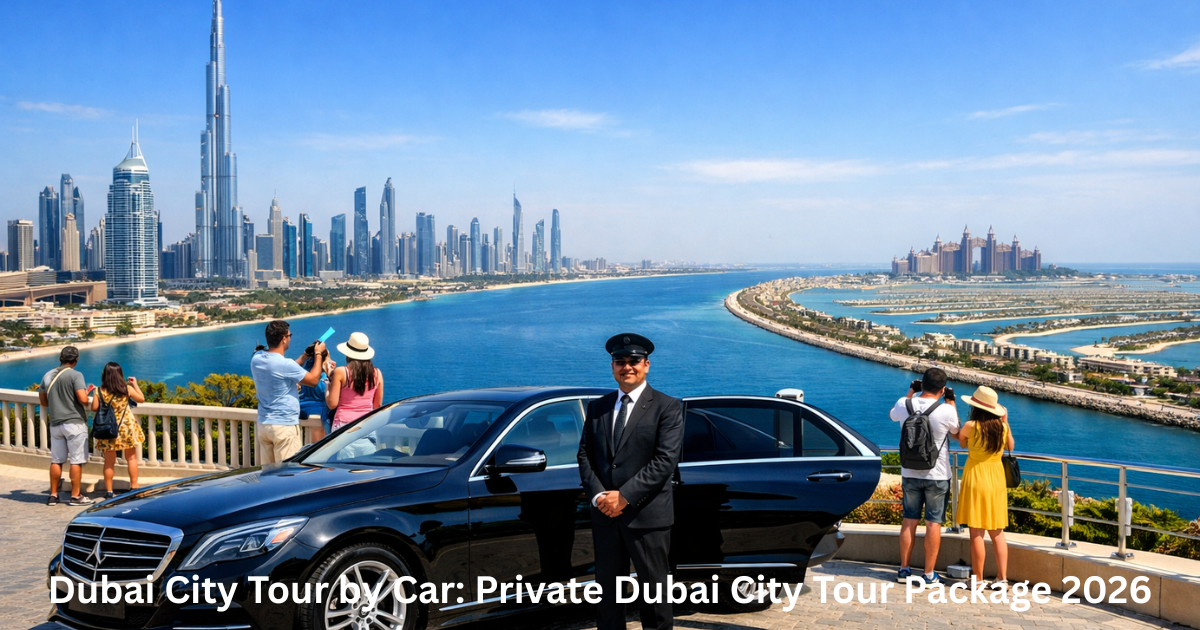 Dubai city tour by car with private driver visiting famous landmarks in Dubai