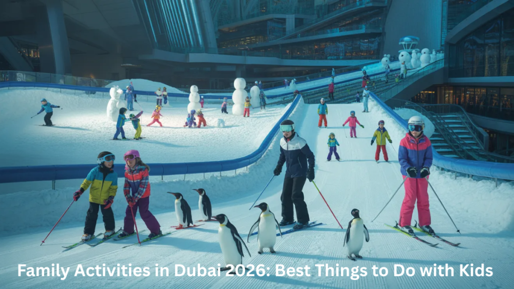 Indoor family activities in Dubai at Ski Dubai snow park