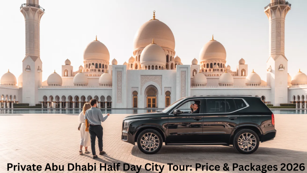 Private Abu Dhabi half day city tour with luxury vehicle at Sheikh Zayed Grand Mosque