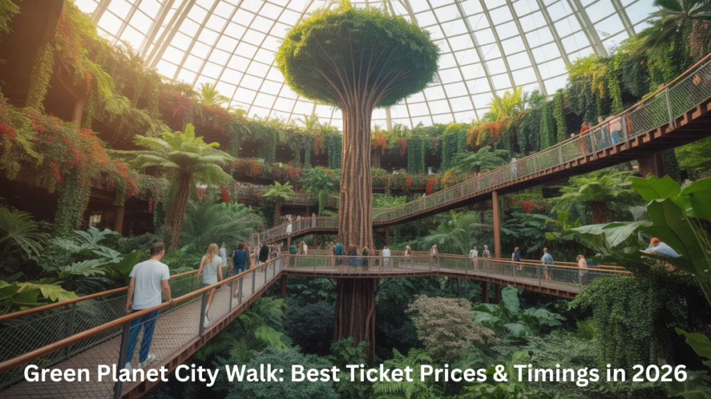 Inside Green Planet City Walk Dubai rainforest ecosystem