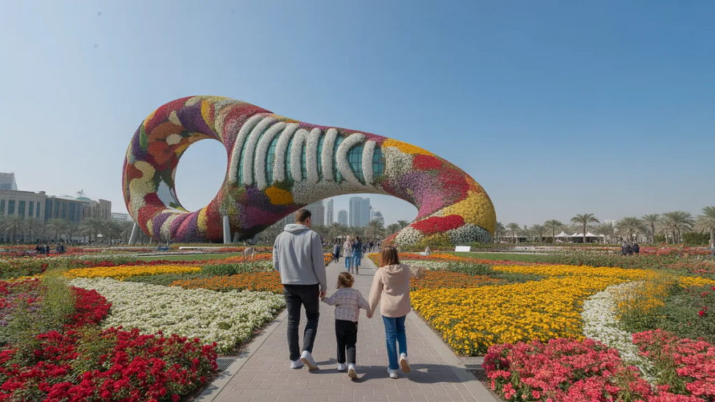 Dubai Miracle Garden and winter attractions in Dubai