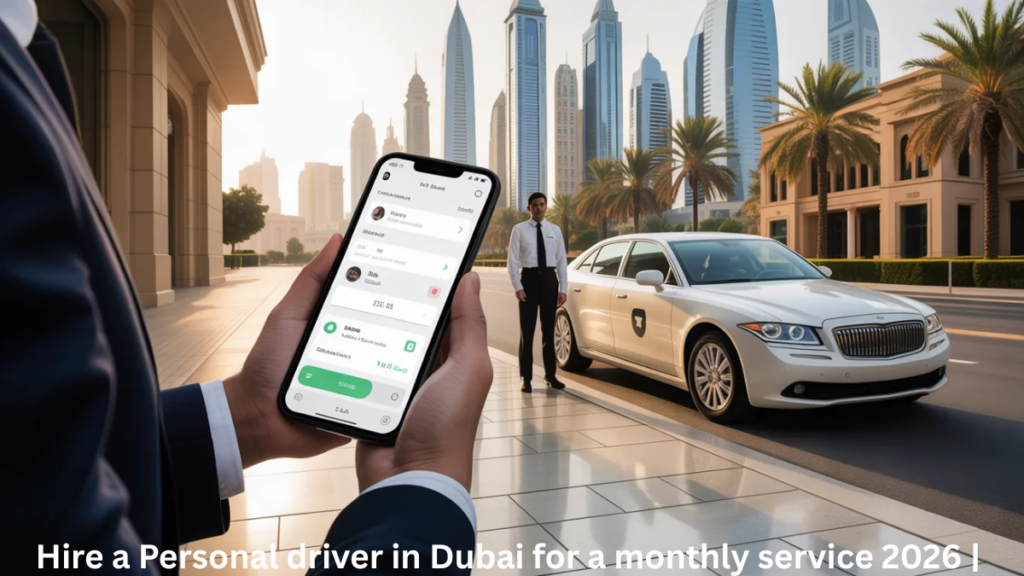Book monthly personal driver Dubai service