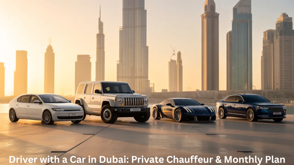 economy SUV luxury cars with driver Dubai fleet