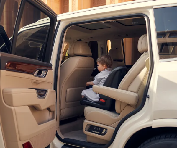 Abu Dhabi Family Tour - Comfortable SUV with Child Seats Spacious private SUV with child seats ready for a comfortable Abu Dhabi family tour with kids