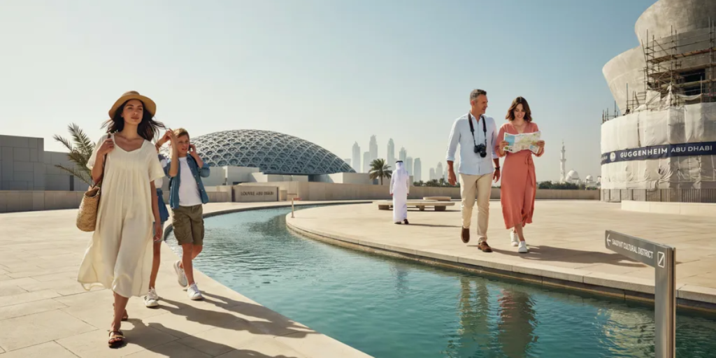 Abu Dhabi art and culture attractions on Saadiyat Island