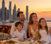 Dhow cruise Dubai with kids, enjoying a family-friendly dinner cruise in Dubai Marina
