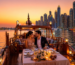 : Dhow cruise in Dubai for couples enjoying a romantic dinner in Dubai Marina