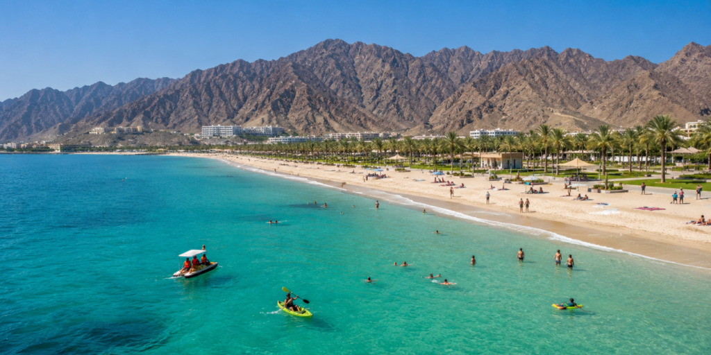 Khor Fakkan water activities and beach experiences on the Arabian Gulf