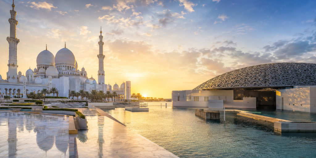 Sheikh Zayed Grand Mosque and Louvre Abu Dhabi tour highlights