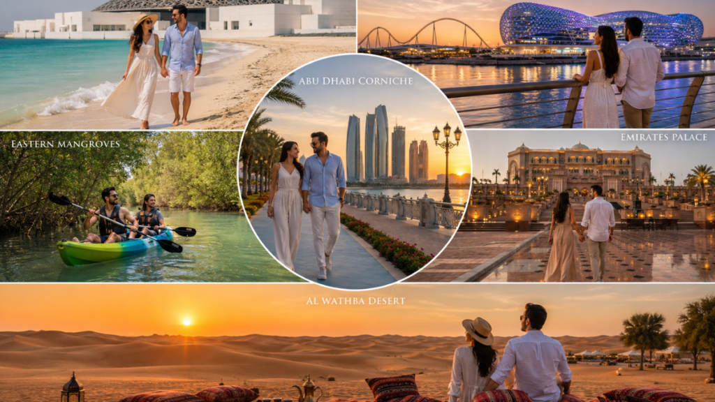 Best romantic places in Abu Dhabi by location