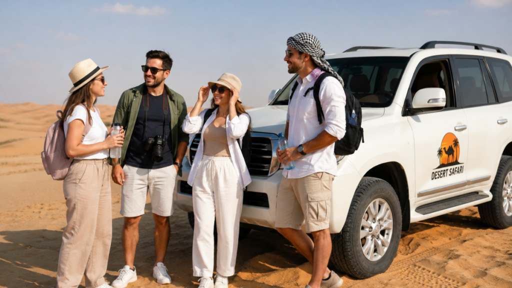 Travel tips for visiting Desert Safari Dubai including clothing and safety advice