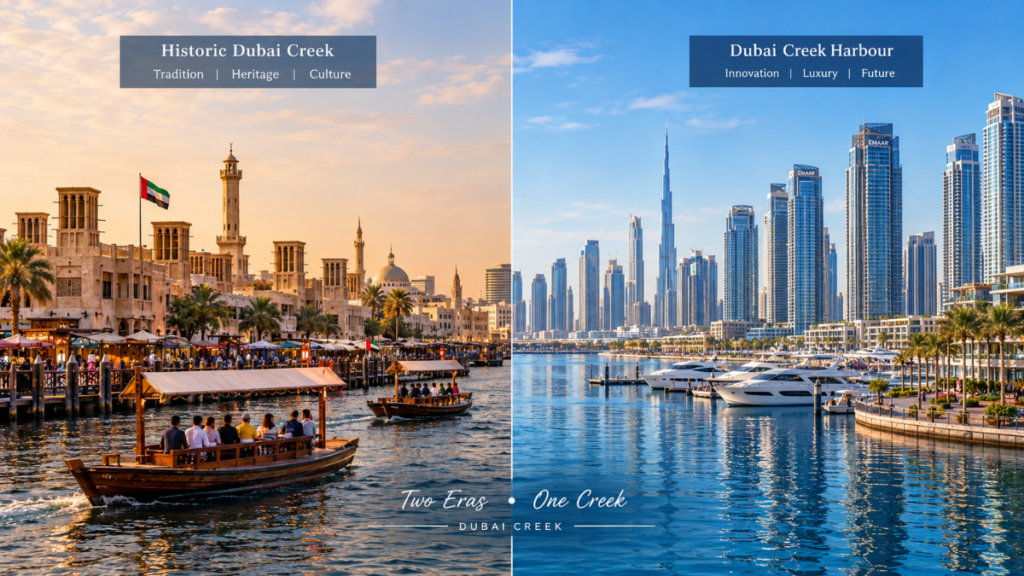 Dubai Creek vs Dubai Creek Harbour comparison