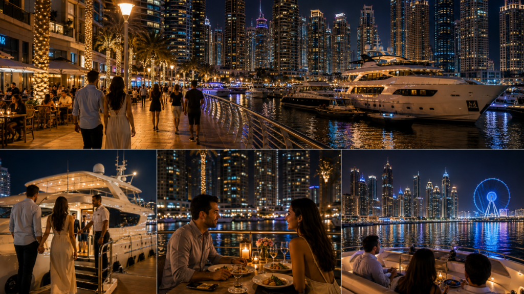 Dubai Marina night itinerary