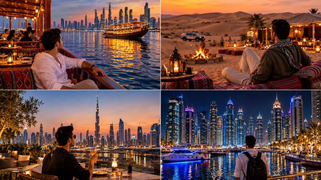 Dubai night activities for solo travelers