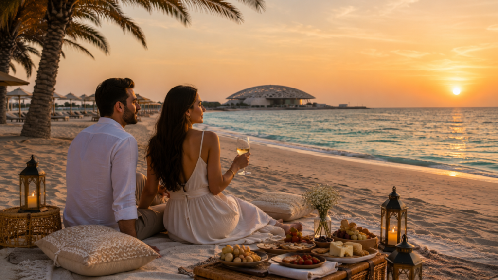 Outdoor sunset date ideas in Abu Dhabi