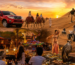 Things to do in Desert Safari Dubai including dune bashing, camel riding, sandboarding, quad biking, and a Bedouin camp experience