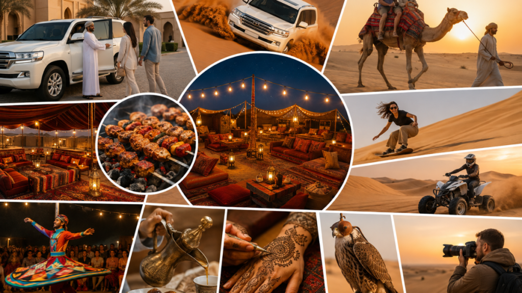 Activities included in a Dubai Desert Safari package